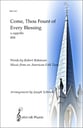 Come Thou Fount of Every Blessing TTBB choral sheet music cover